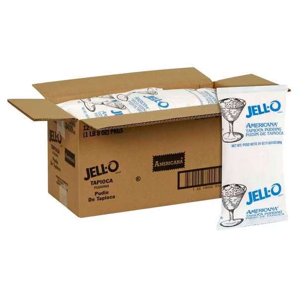 Jell-O Americana Tapioca Pudding 1.5lbs, PK12, Jell-O, Mfr#: 10043000834098